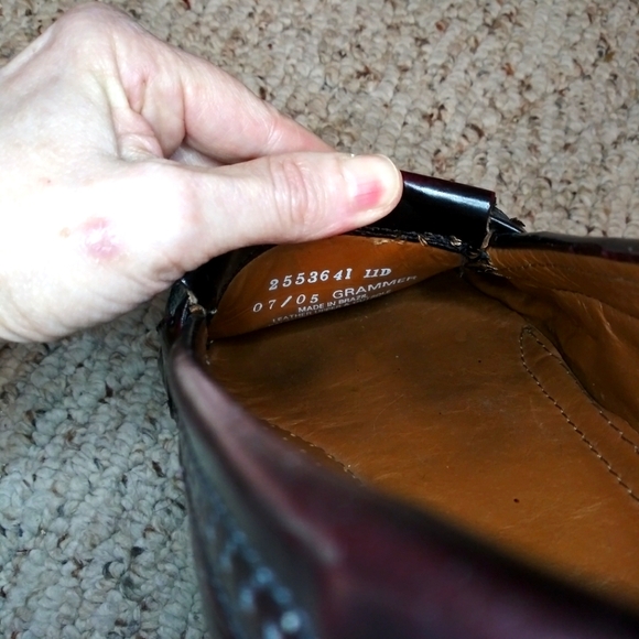 Bass Grammer Burgundy Patent Leather Tassel Kiltie Loafers - Picture 5 of 11